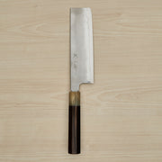 Image 25: Tetsujin Silver #3 Kasumi Nakiri 180mm Taihei Makassar Ebony Handle