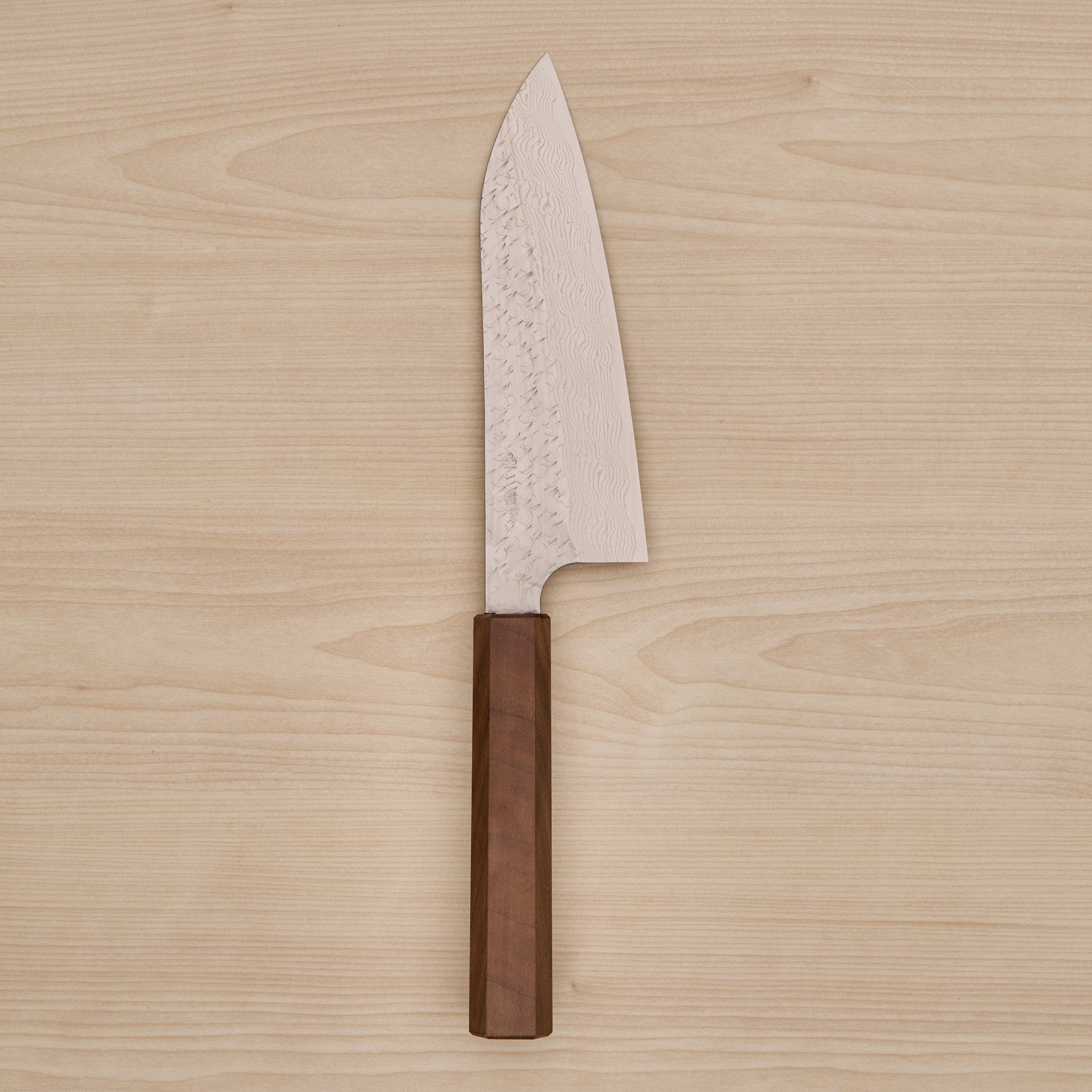Nigara SG STRIX Santoku 180mm Mono Walnut Handle – Kitchin Tools