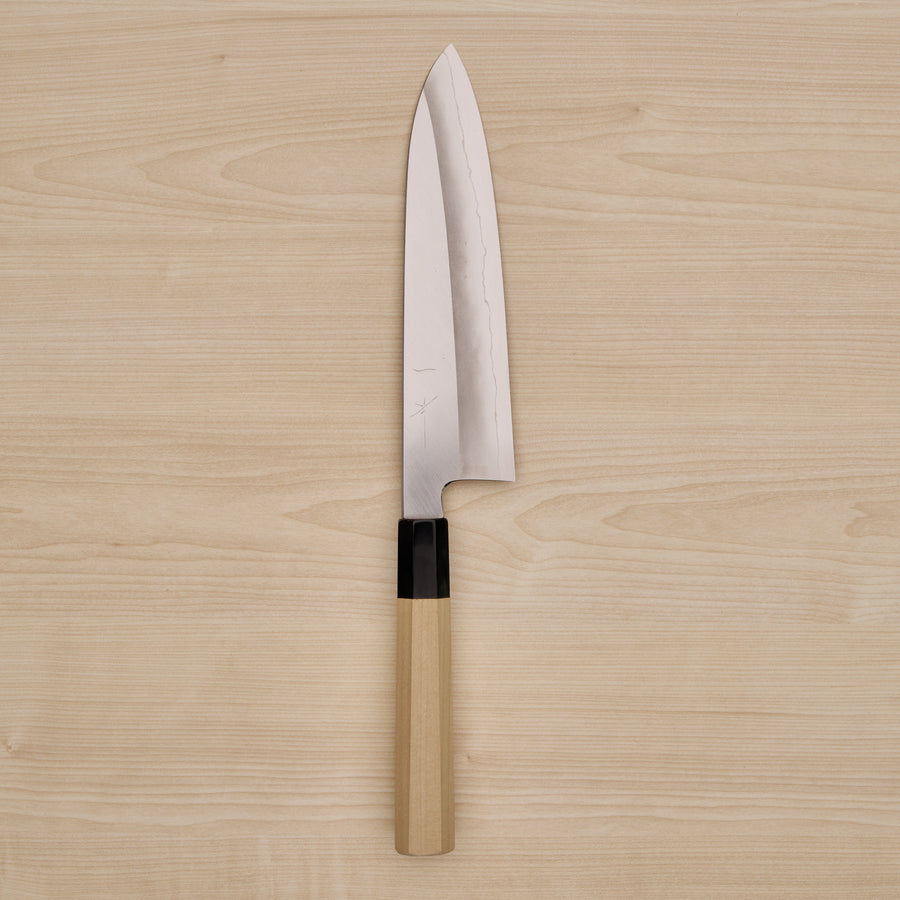 Hitohira Kikuchiyo Kyuzo Silver #3 Migaki Gyuto 210mm Ho Wood Handle
