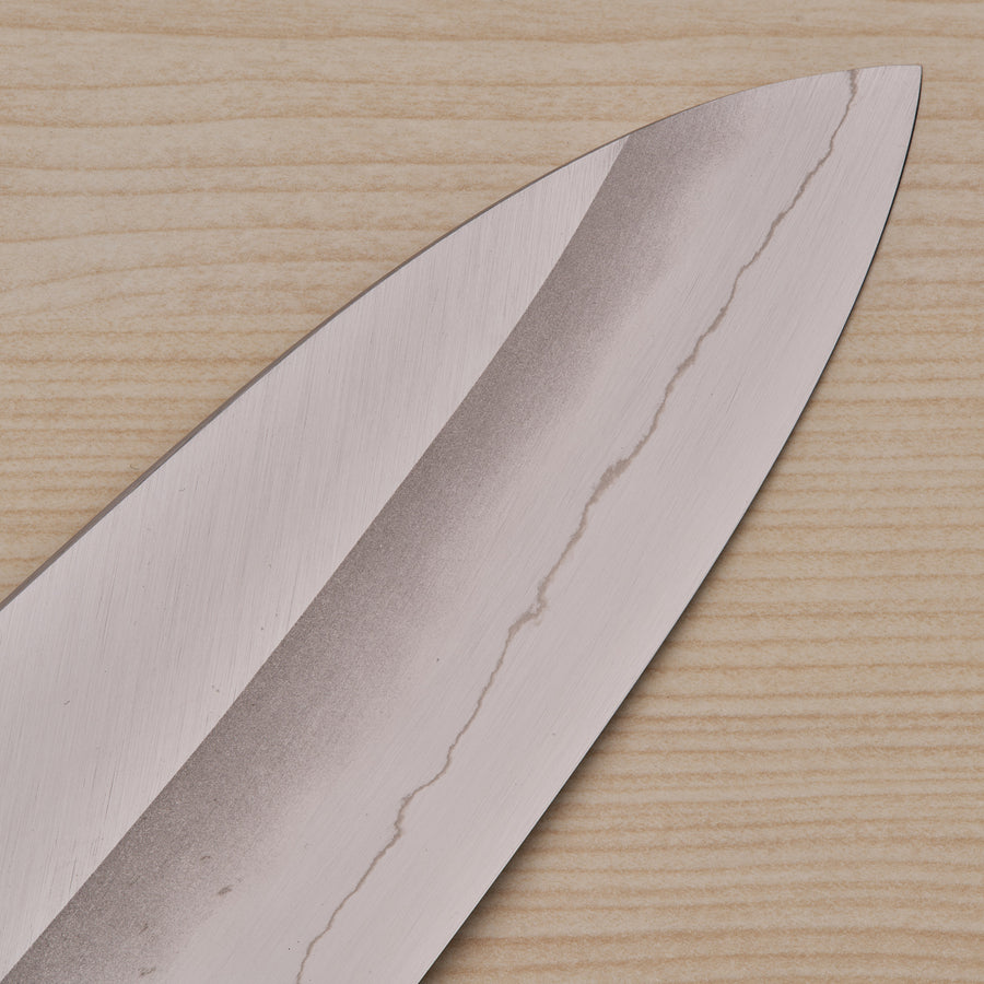 Hitohira Kikuchiyo Kyuzo Silver #3 Migaki Gyuto 210mm Ebony Handle