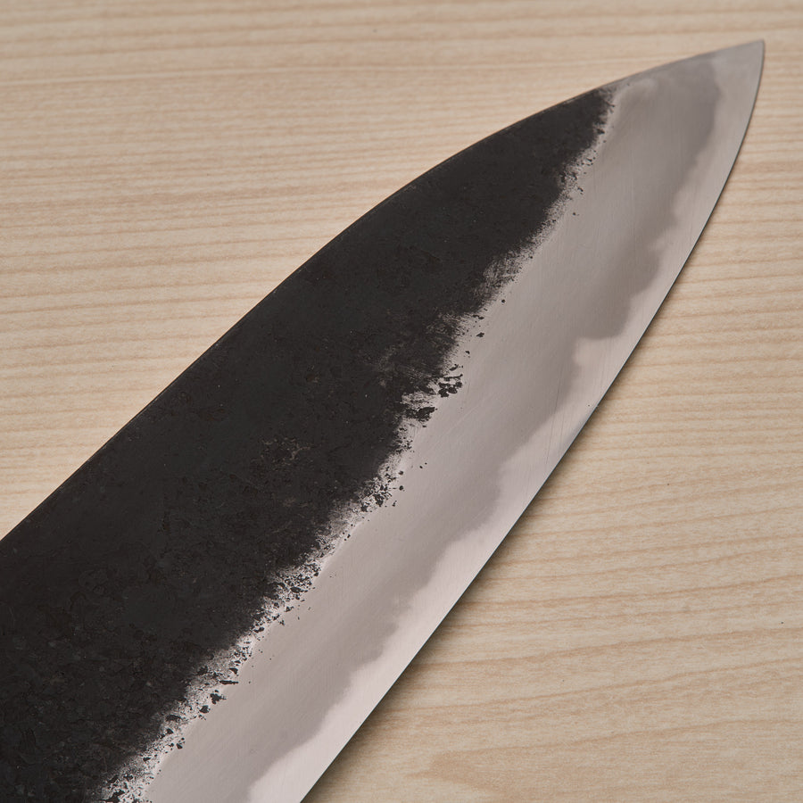 Morihei Hisamoto Kurouchi White #1 Gyuto 210mm Pakka Handle (Fine Finish)