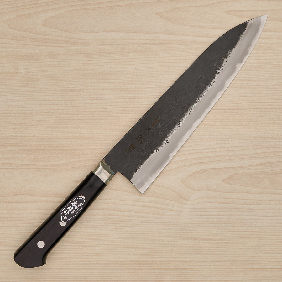 Morihei Hisamoto Kurouchi White #1 Gyuto 210mm Pakka Handle (Fine Finish)