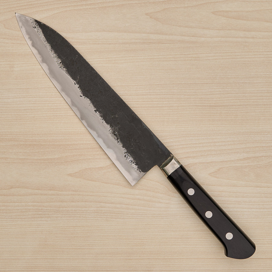 Morihei Hisamoto Kurouchi White #1 Gyuto 210mm Pakka Handle (Fine Finish)