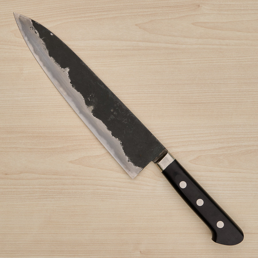 Morihei Hisamoto Kurouchi White #1 Gyuto 240mm Pakka Handle (Fine Finish)