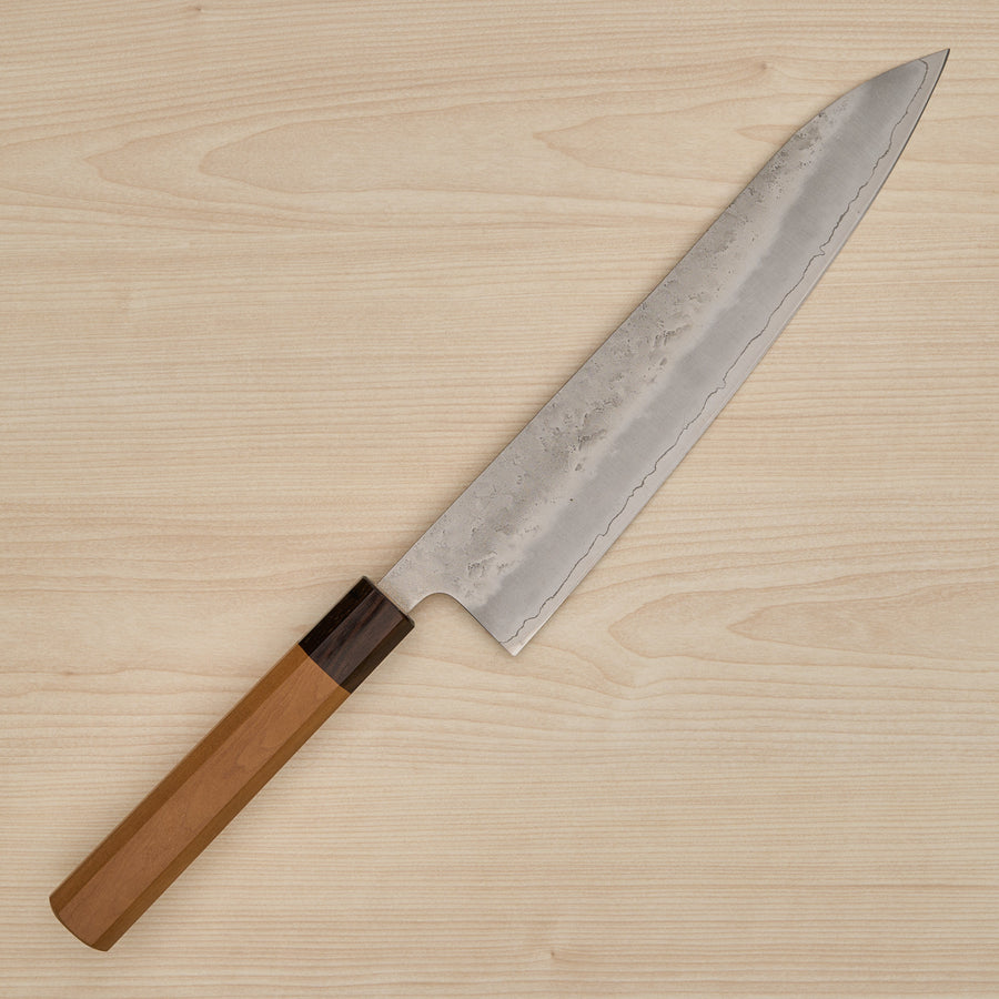 Hitohira Futana S3 Nashiji Gyuto 240mm Cherry Wood Handle