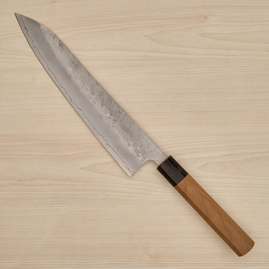 Hitohira Futana S3 Nashiji Gyuto 240mm Cherry Wood Handle