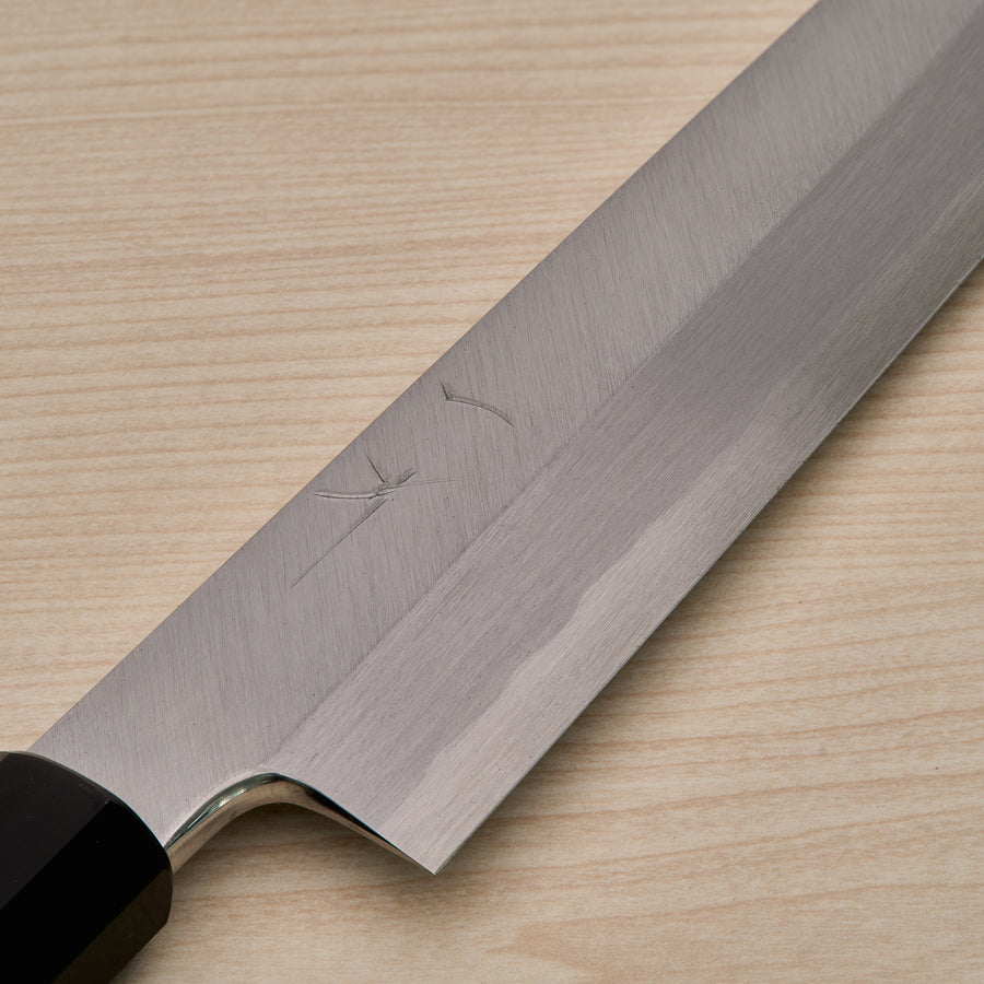 Hitohira Kikuchiyo Manzo Blue #2 Yanagiba 270mm Ho Wood Handle