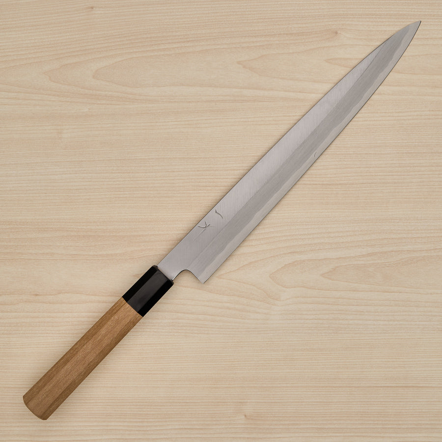 Hitohira Kikuchiyo Manzo Blue #2 Yanagiba 270mm Ho Wood Handle