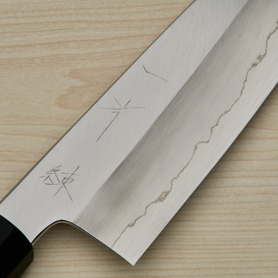 Hitohira Kikuchiyo Ren Silver #3 Santoku 180mm Ho Wood Handle