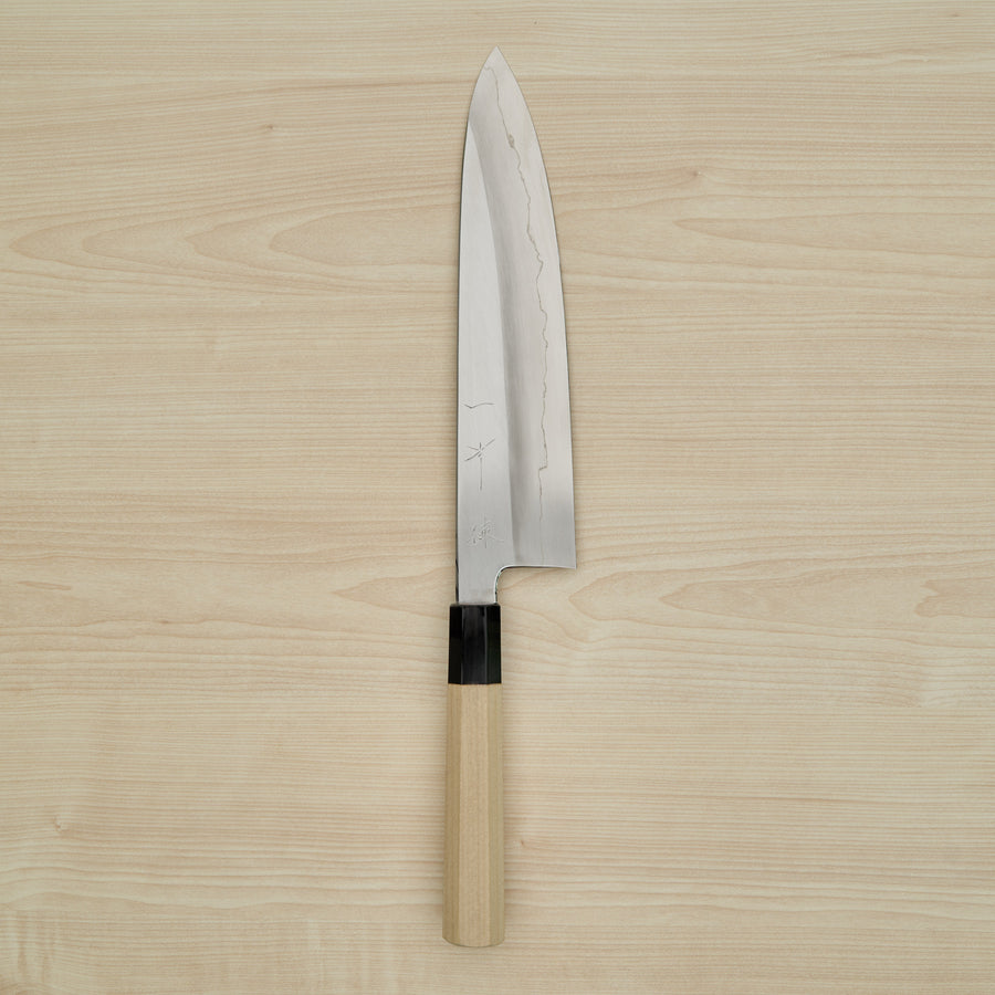 Hitohira Kikuchiyo Ren Silver #3 Gyuto 240mm Ho Wood Handle