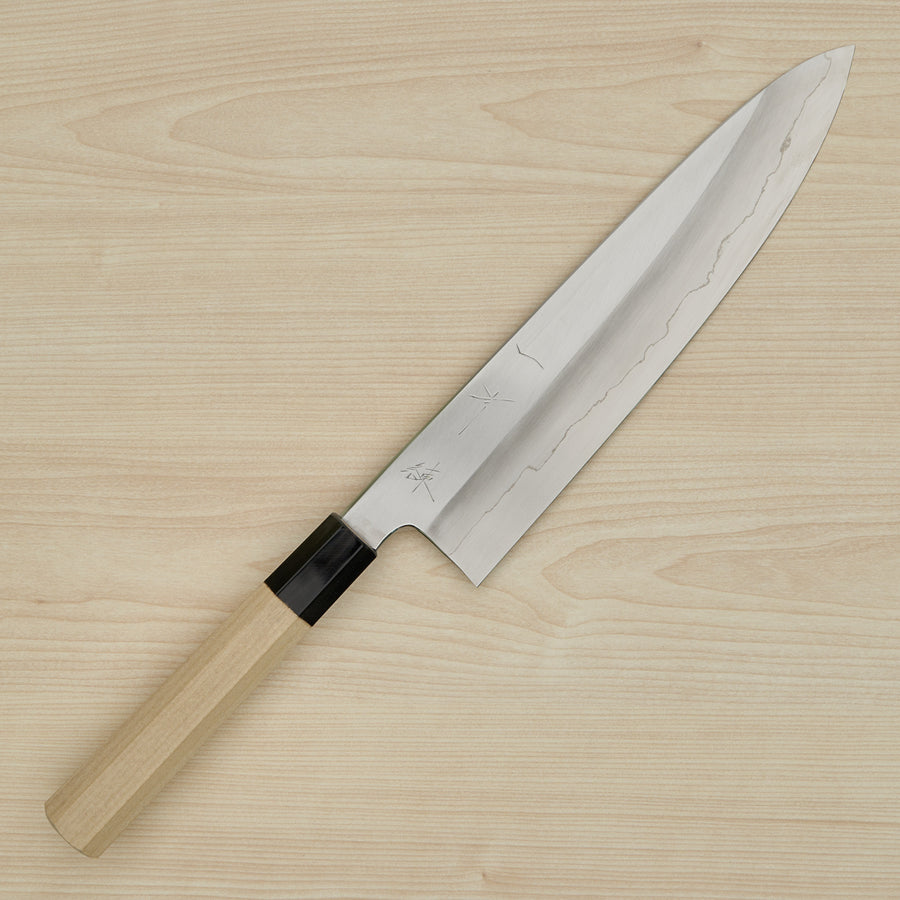 Hitohira Kikuchiyo Ren Silver #3 Gyuto 240mm Ho Wood Handle