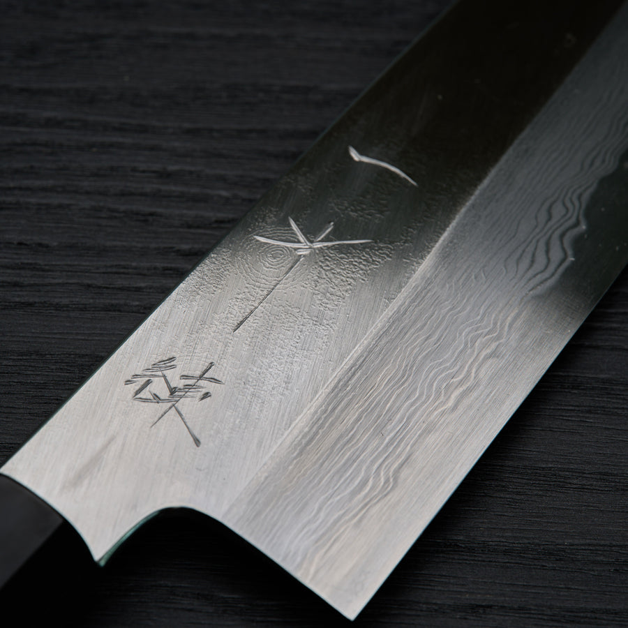 Hitohira Gorobei Ren White #2 Damascus Gyuto 210mm Ho Wood Handle