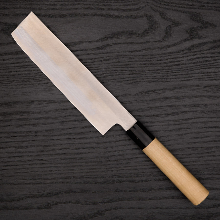 Hitohira Kikuchiyo Manzo White #3 Usuba 210mm Ho Wood Handle (D-Shape)