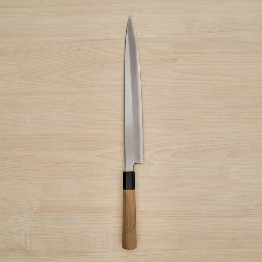 Hitohira Kikuchiyo Rikichi Silver #3 Yanagiba 300mm Ho Wood Handle