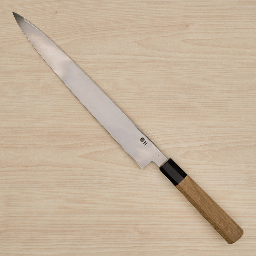 Hitohira Kikuchiyo Rikichi Silver #3 Yanagiba 300mm Ho Wood Handle