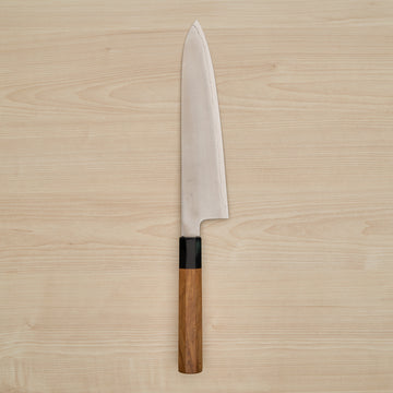 Hitohira Kikuchiyo Gosaku Silver #3 Gyuto 240mm Olivewood Handle