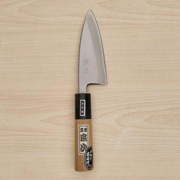 Morihei Munetsugu White #2 Deba 105mm Ho Wood Handle
