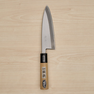 Morihei Munetsugu White #2 Deba 165mm Ho Wood Handle (Fine Finish)