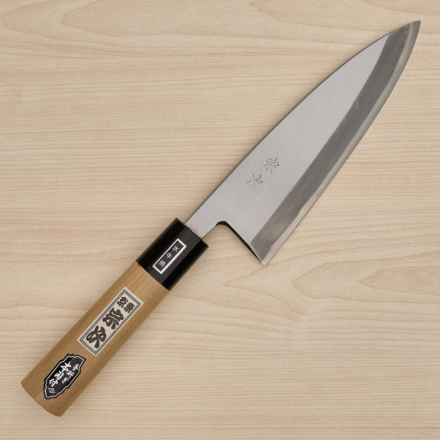 Morihei Munetsugu White #2 Deba 165mm Ho Wood Handle (Fine Finish)