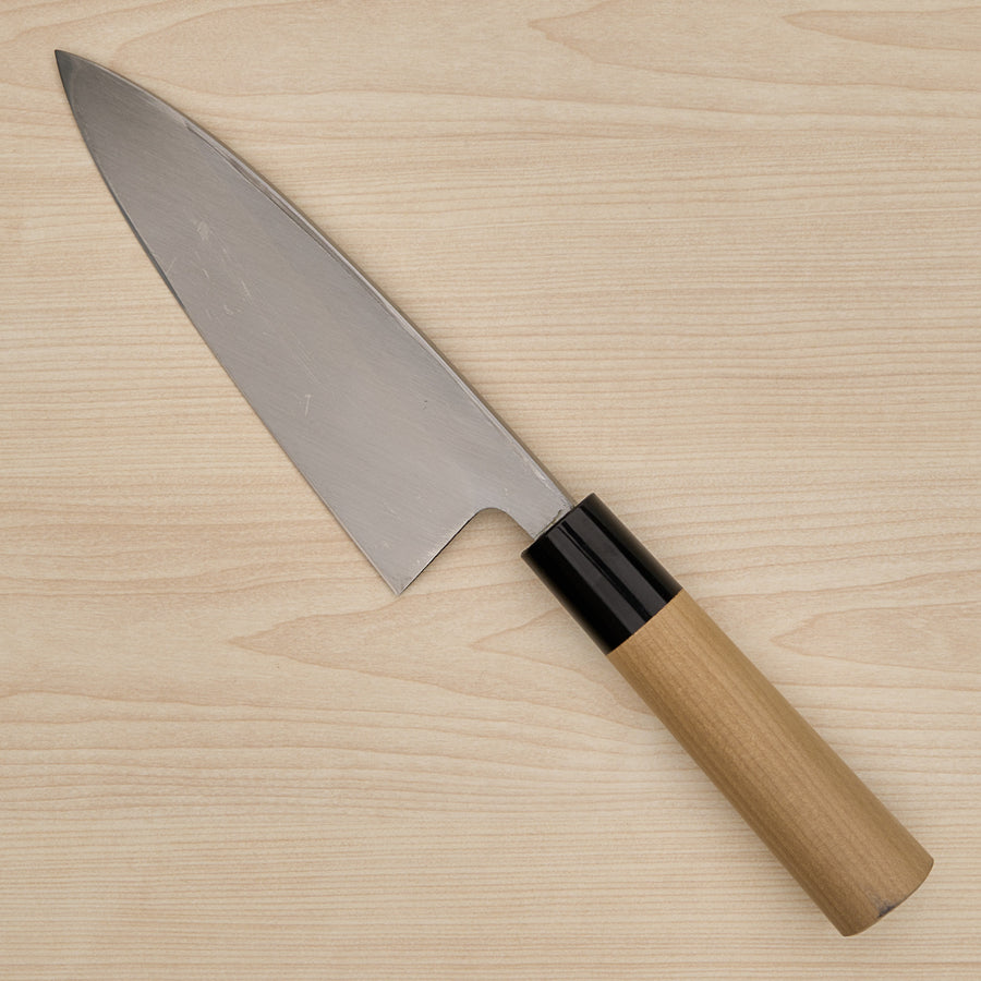 Morihei Munetsugu White #2 Deba 165mm Ho Wood Handle (Fine Finish)