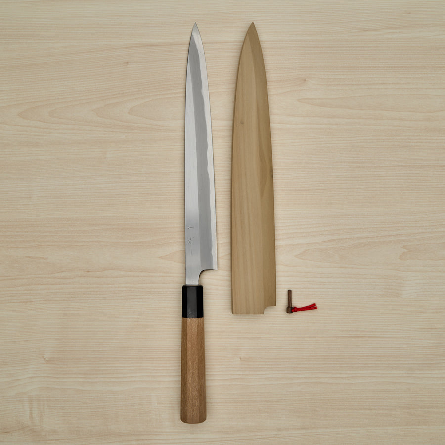 Hitohira Togashi White #1 Tachi Yanagiba 270mm Ho Wood Handle