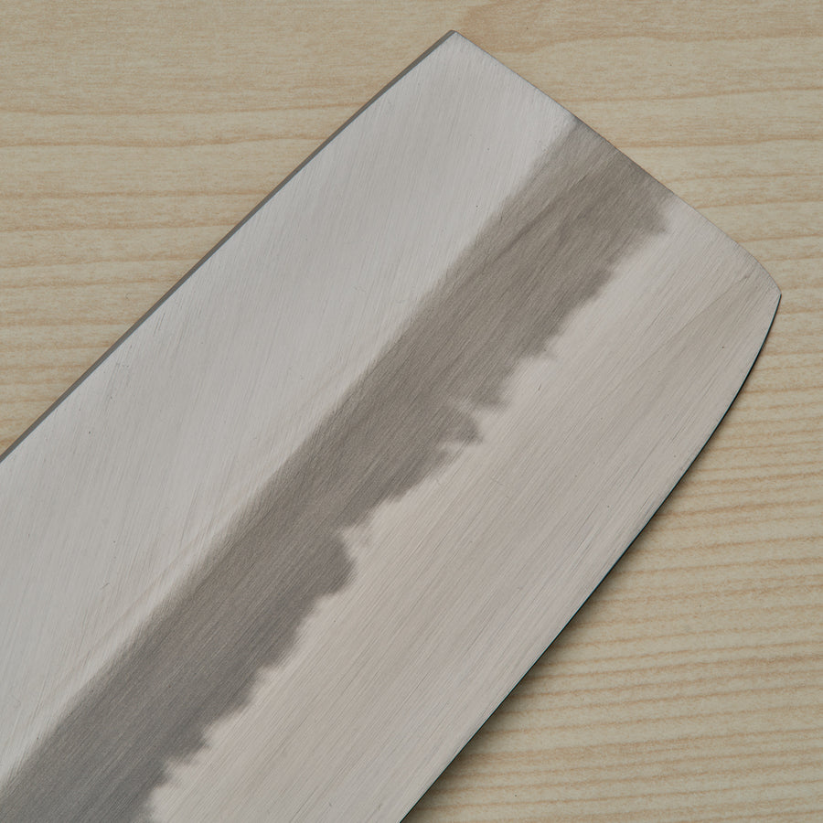 Hitohira Tanaka Ren White #2 Nakiri 180mm Ebony Handle
