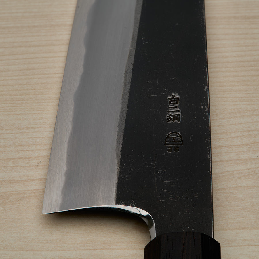 Hitohira Togashi White #2 Kurouchi Gyuto 240mm Tagayasan Handle