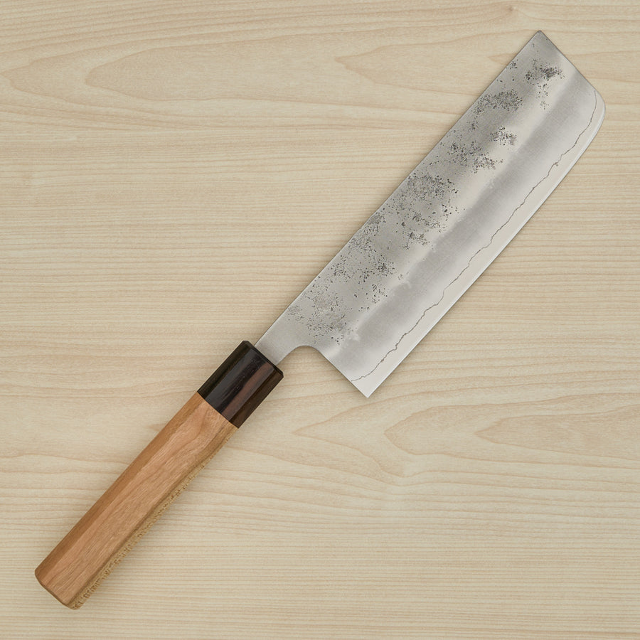 Hitohira Futana S3 Nashiji Nakiri 165mm Cherry Wood Handle