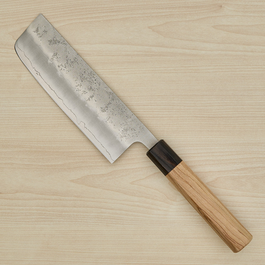 Hitohira Futana S3 Nashiji Nakiri 165mm Cherry Wood Handle