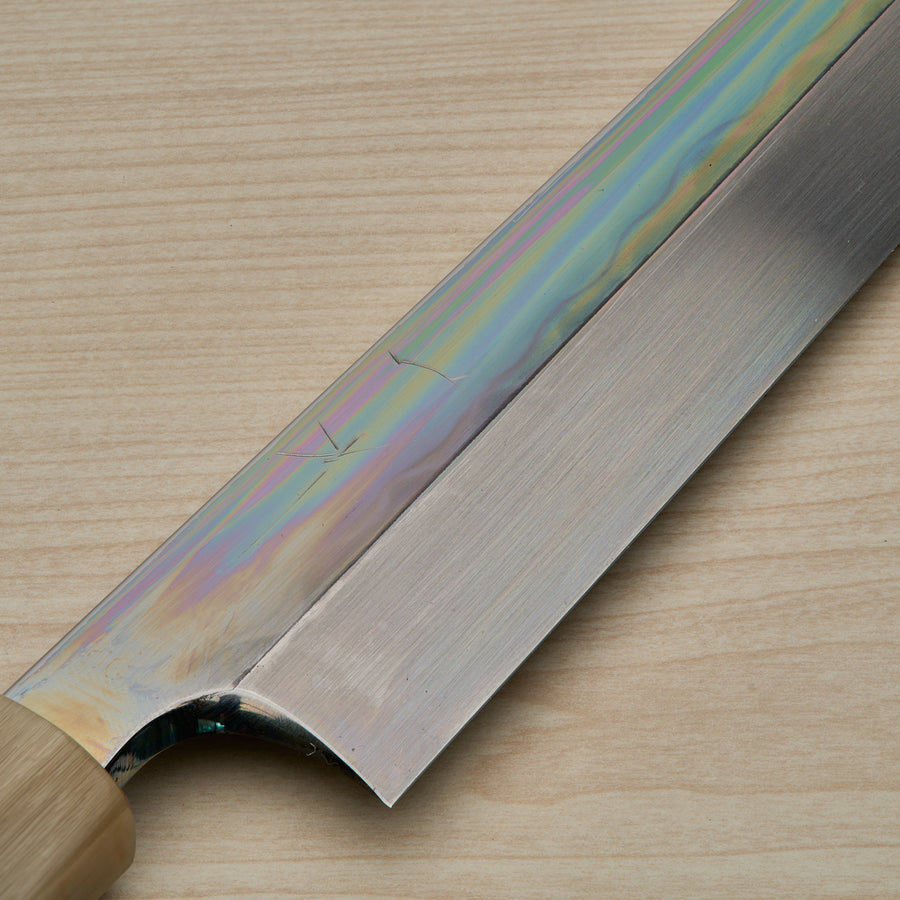 Hitohira Togashi White #1 Mizu Honyaki Kiritsuke Yanagiba 300mm Taihei Ebony Handle
