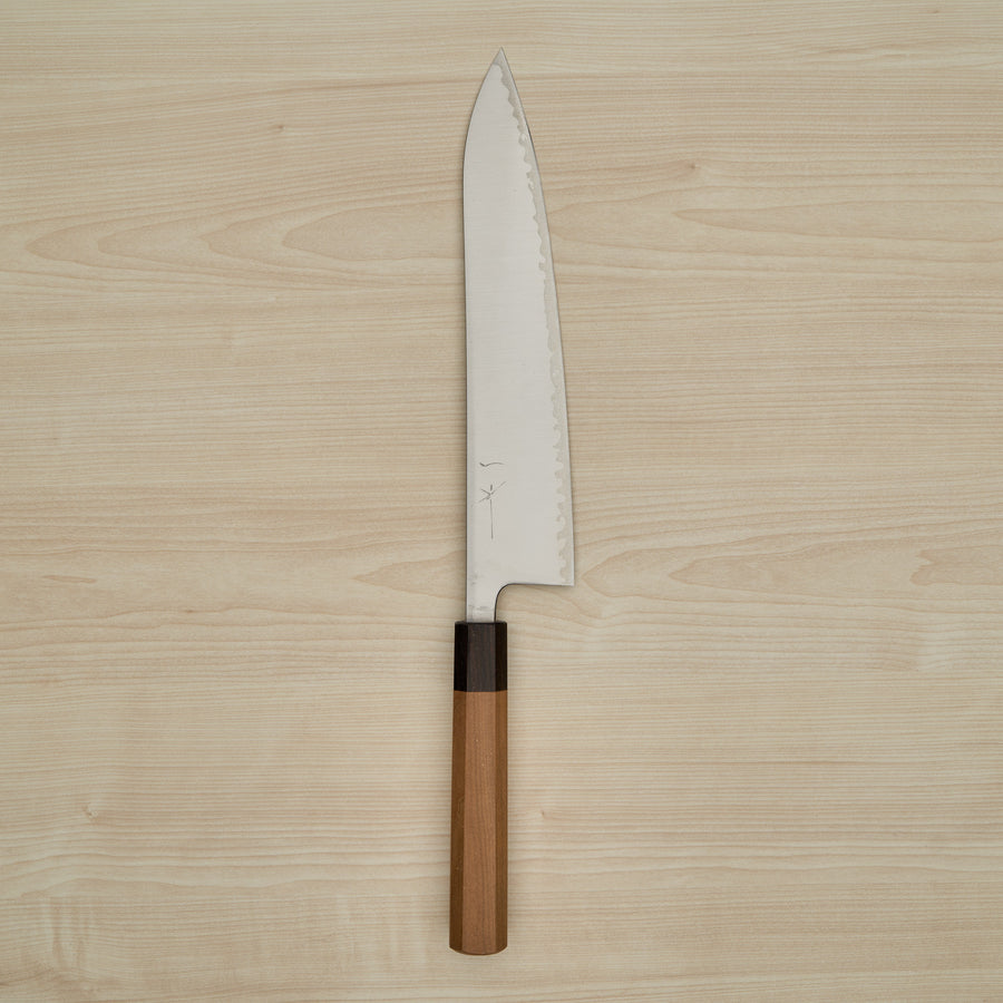 Hitohira Futana SB Migaki Gyuto 240mm Cherry Wood Handle