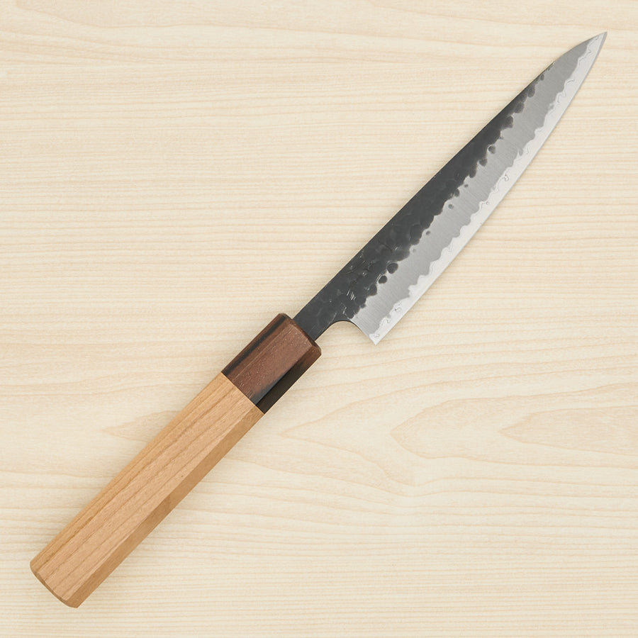 Hitohira Futana SB Kuro Tsuchime Petty 135mm Cherry Wood Handle