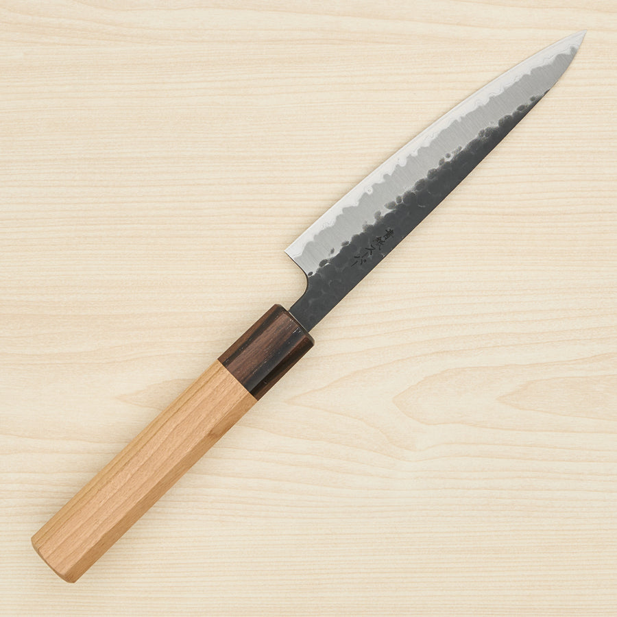 Hitohira Futana SB Kuro Tsuchime Petty 135mm Cherry Wood Handle