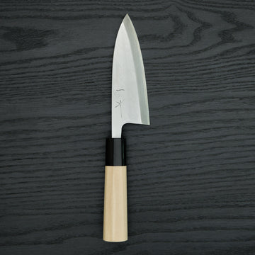 Hitohira Gorobei White #3 Deba 150mm Ho Wood Handle (D-Shape)