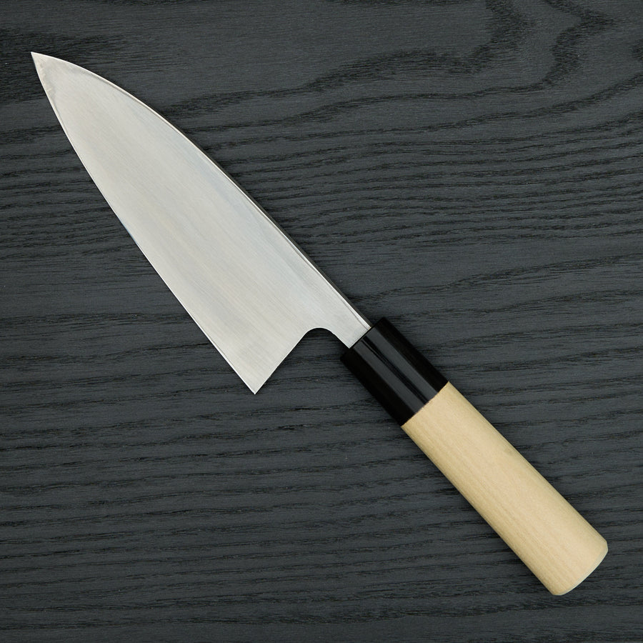Hitohira Gorobei White #3 Deba 165mm Ho Wood Handle (D-Shape)