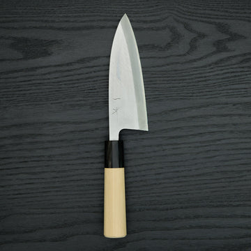Hitohira Gorobei White #3 Deba 165mm Ho Wood Handle (D-Shape)
