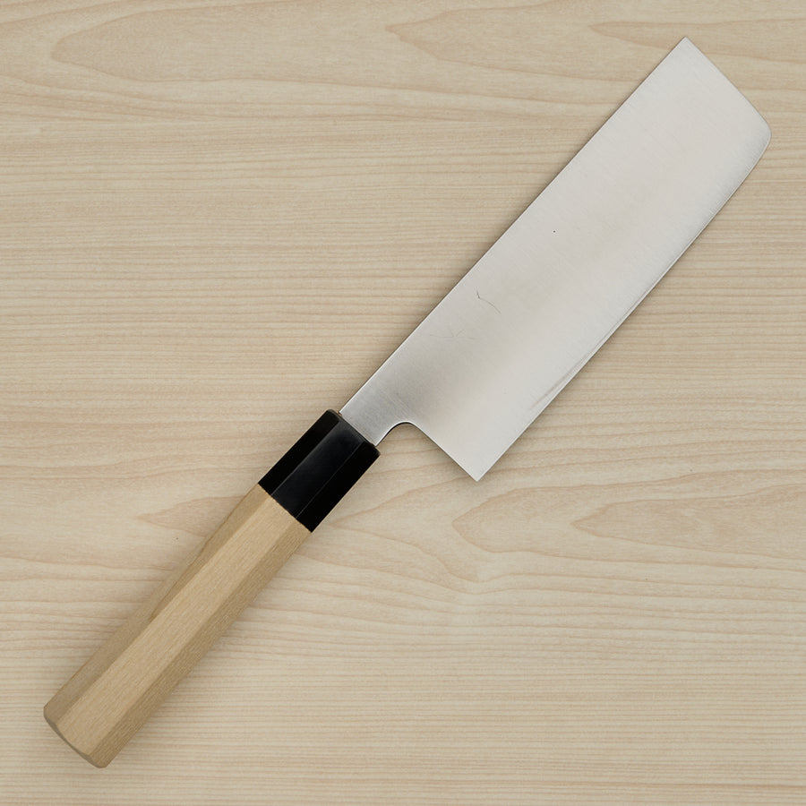 Hitohira Ashi Swedish Stainless Nakiri 165mm Ho Wood Handle