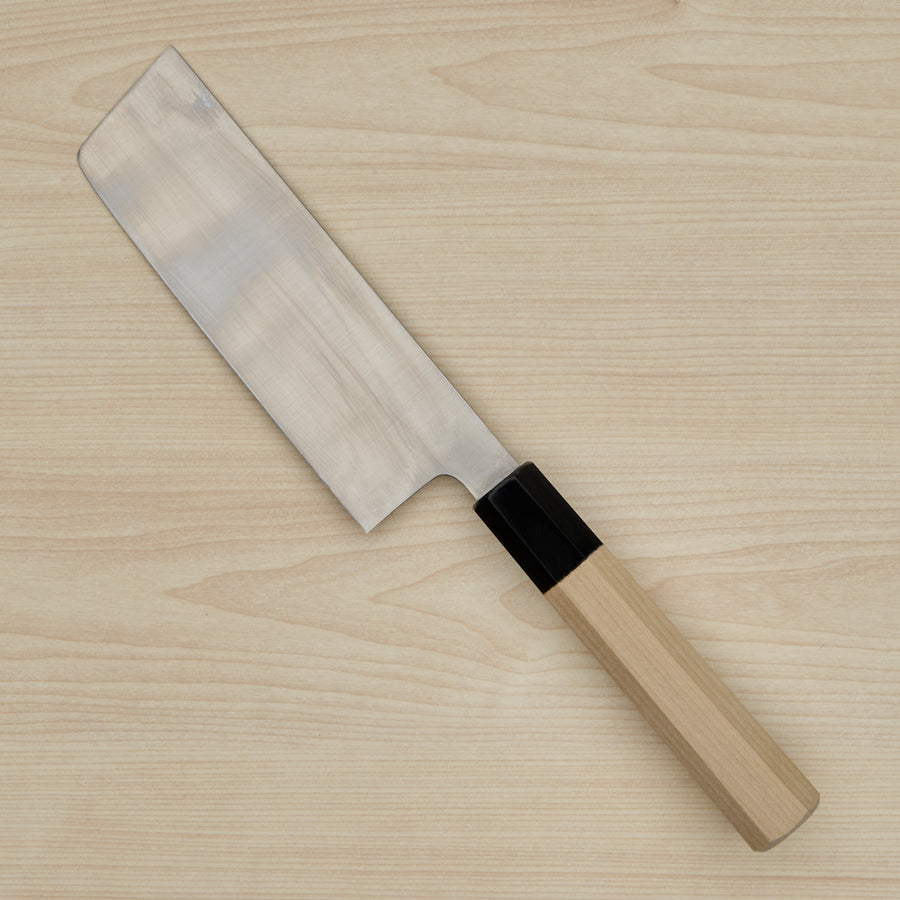 Hitohira Ashi White #2 Nakiri 165mm Ho Wood Handle