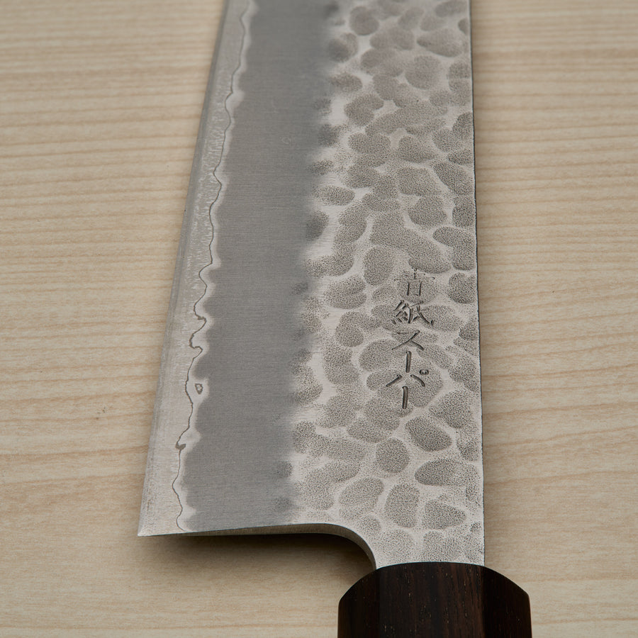 Hitohira Futana SB Migaki Tsuchime Bunka Cherry Wood Handle