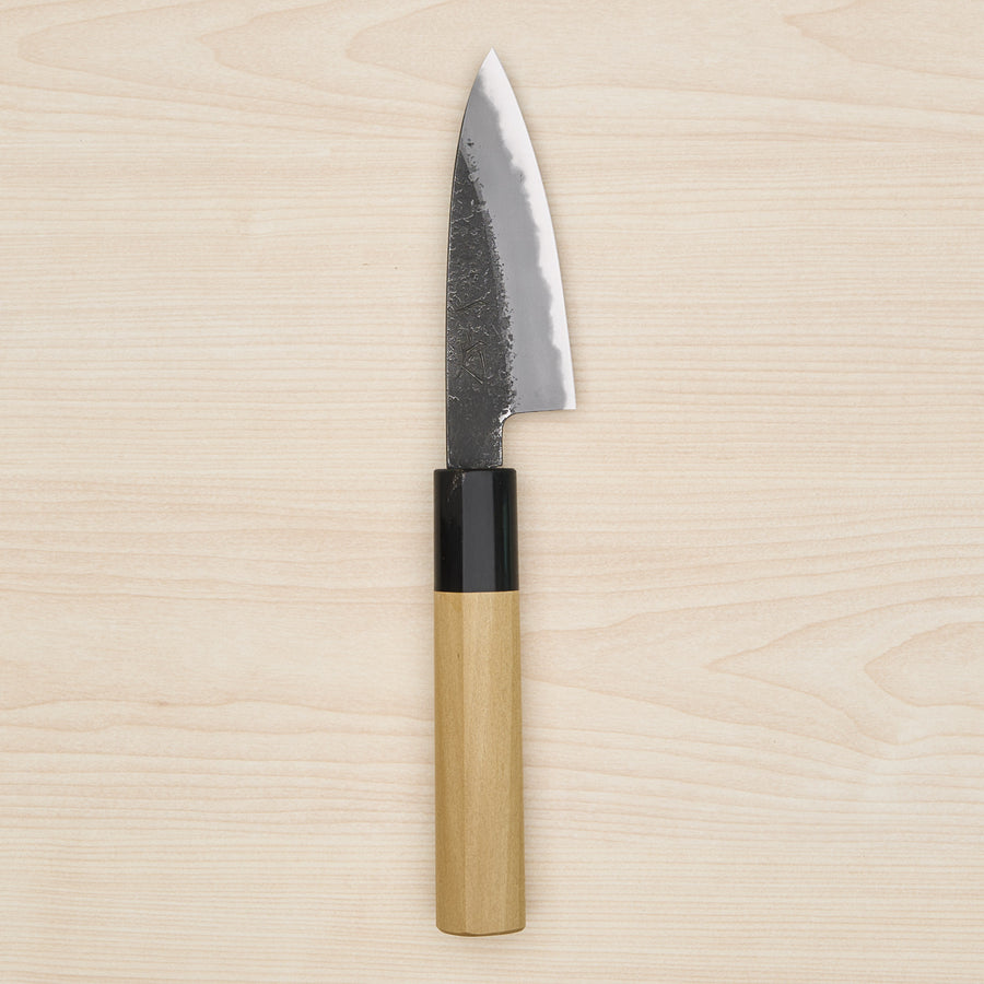 Hitohira Hinode Nashiji White #2 Paring 90mm Ho Wood Handle (D-Shape)