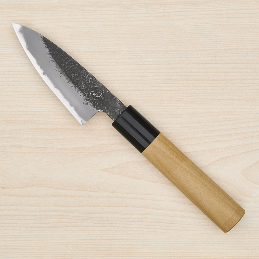 Hitohira Hinode Nashiji White #2 Paring 90mm Ho Wood Handle (D-Shape)