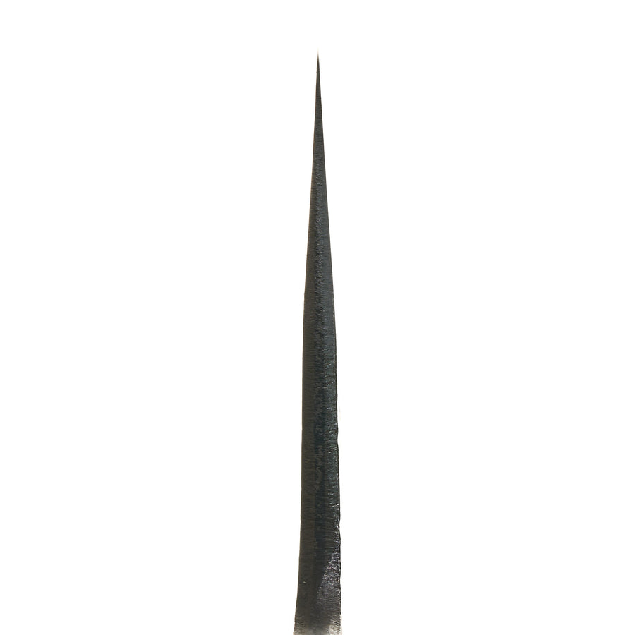 Hitohira Hinode Nashiji White #2 Stainless Clad Santoku 180mm Ebony Handle