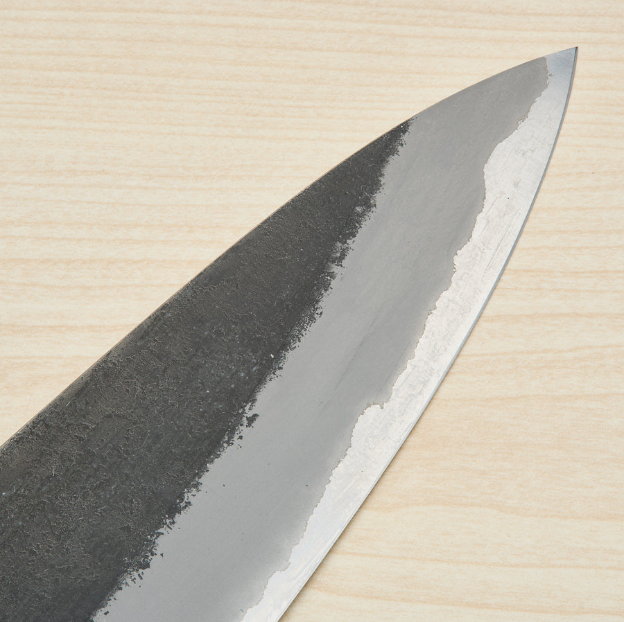 Hitohira Hinode Nashiji White #2 Stainless Clad Gyuto 210mm Ho Wood Handle