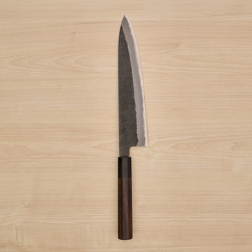 Hitohira Hinode Nashiji White #2 Stainless Clad Gyuto 240mm Taihei Wood Handle