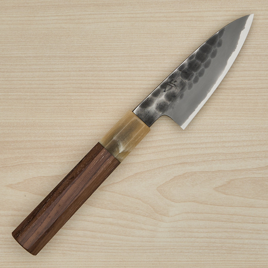 Hitohira Hinode Tsuchime White #2 Stainless Clad Paring 90mm Taihei Wood Handle
