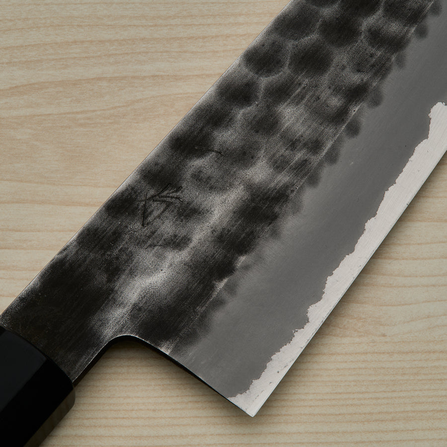 Hitohira Hinode Tsuchime White #2 Stainless Clad Gyuto 210mm Taihei Wood Handle