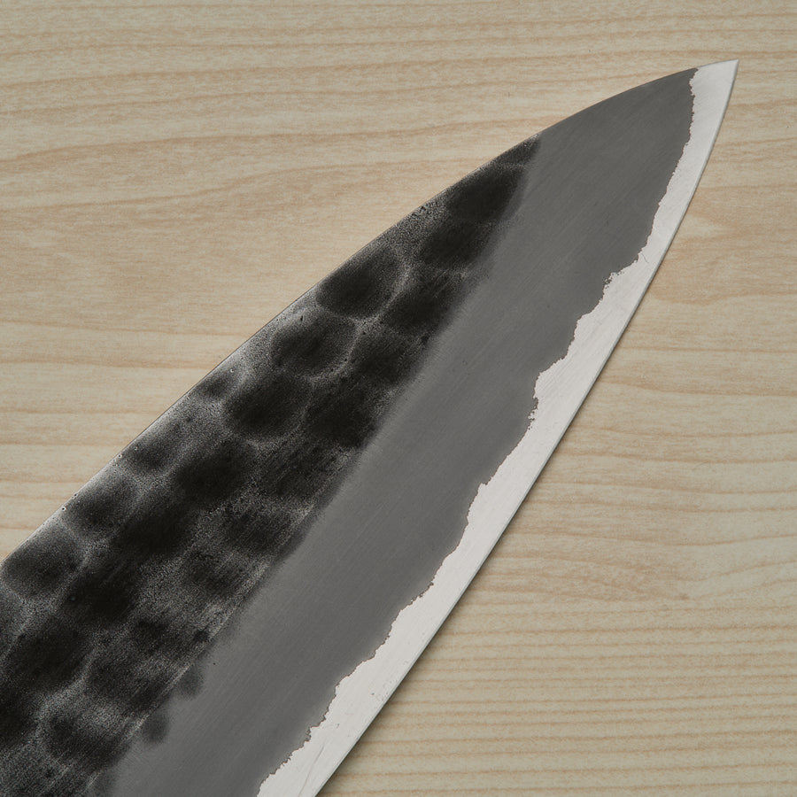 Hitohira Hinode Tsuchime White #2 Stainless Clad Gyuto 210mm Taihei Wood Handle