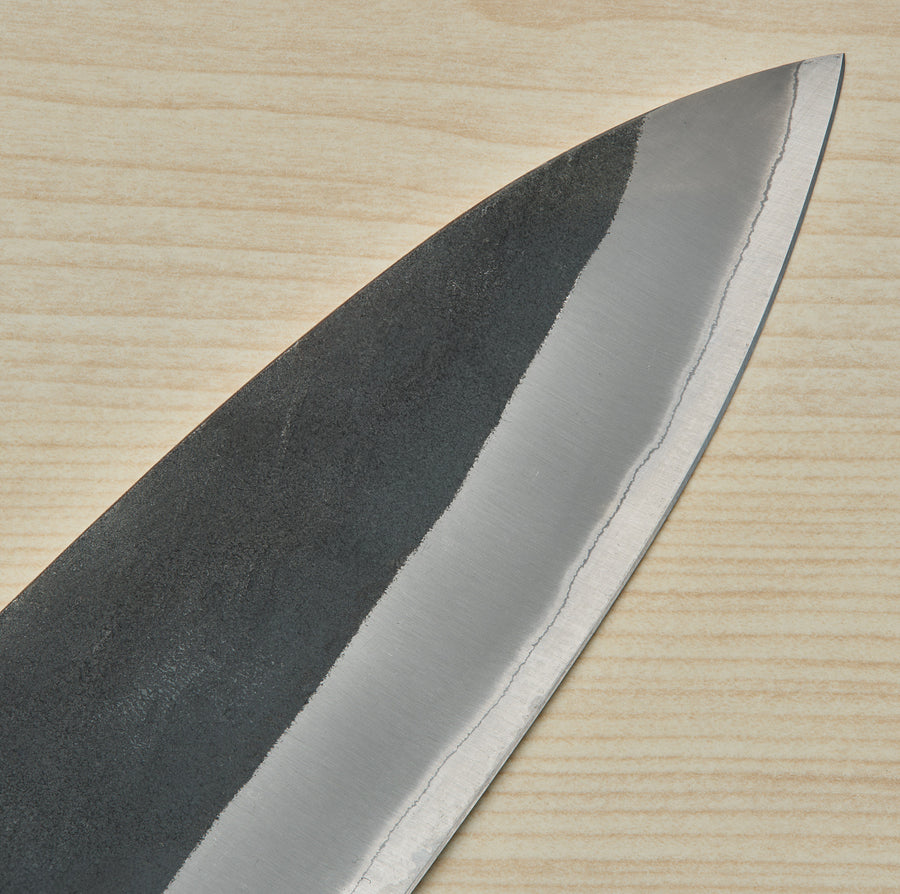 Hitohira TD Blue #2 Stainless Clad Kurouchi Gyuto 240mm Walnut Handle