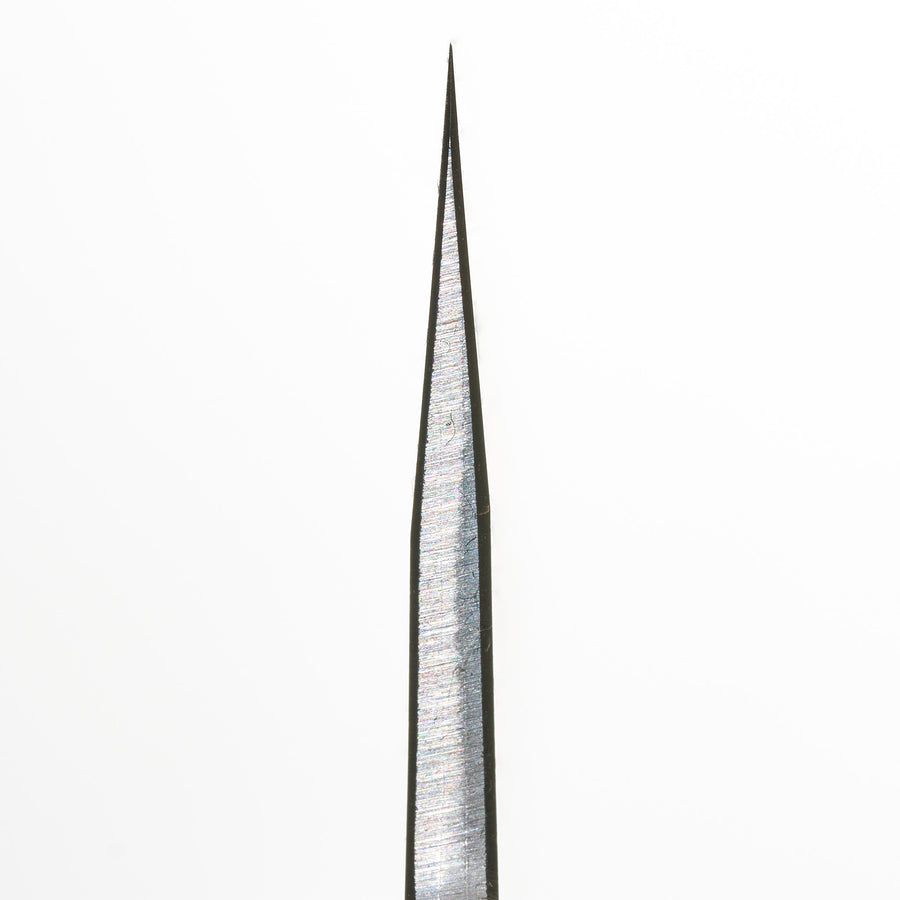 Hitohira TD Blue #2 Stainless Clad Kurouchi Honesuki Kaku 150mm Walnut Handle