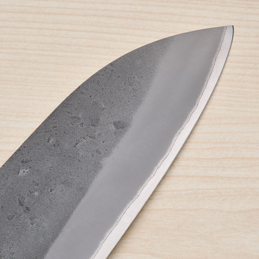 Hitohira TD Blue #2 Stainless Clad Nashiji Yo Santoku 170mm Walnut Handle